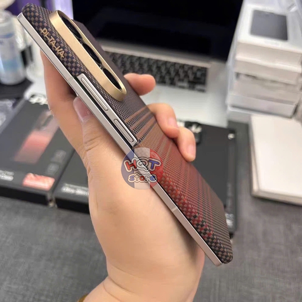 Ốp lưng sợi carbon PITAKA Ultra-Slim Case Z Fold 7 (Back Case) mỏng nhẹ