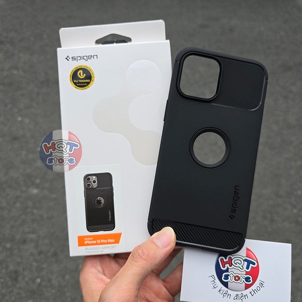 Ốp lưng Spigen Rugged Armor Case cho IPhone 12 Pro Max