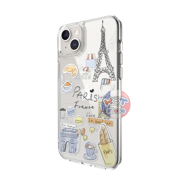 Ốp lưng trong suốt có hình SwitchEasy City cho IPhone 15 Plus / 15