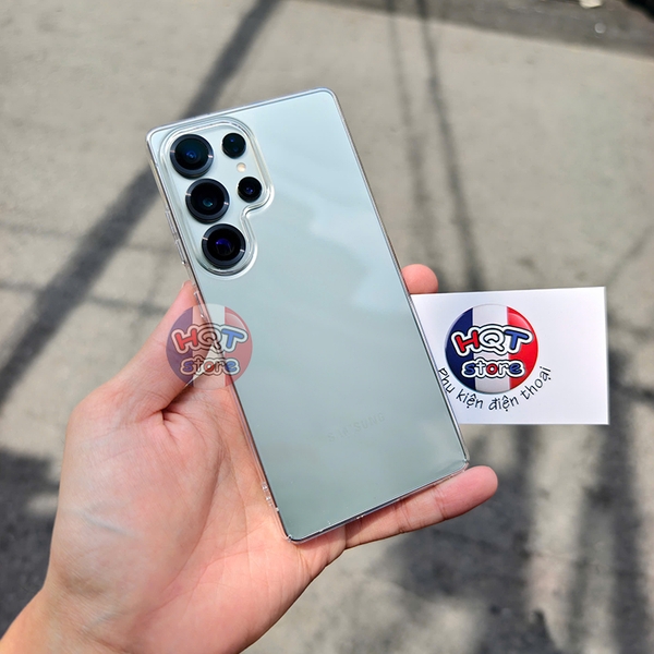 Ốp lưng trong suốt Memumi Clear cho Galaxy S25 Ultra