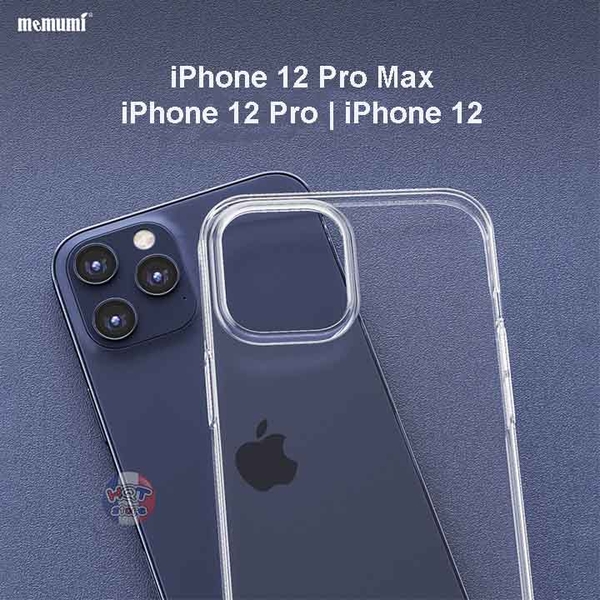 Ốp lưng trong suốt Memumi Clear cho IPhone 12 Pro Max / 12 Pro / 12