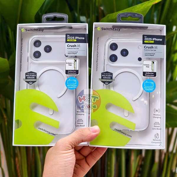 Ốp lưng trong suốt SwitchEasy Crush M Case iPhone 17 Pro Max 17Pro Air