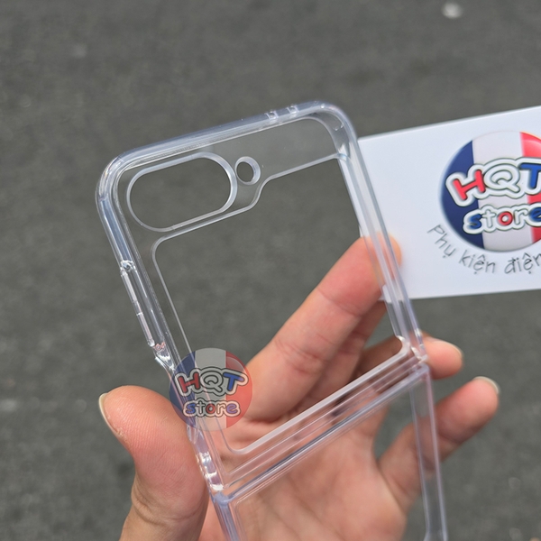 Ốp lưng trong suốt viền dẻo Likgus Zero cho Galaxy Z Flip 6