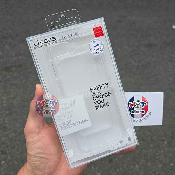 Ốp lưng trong suốt viền dẻo Likgus Zero cho Z Flip 7 / Z Flip 6