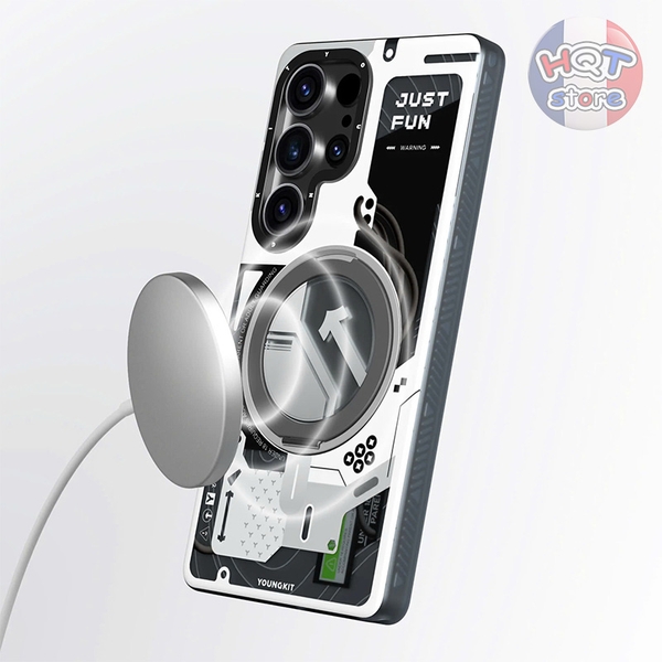 Ốp lưng Youngkit Cyberpunk 360 độ Spin Magnetic Stand Case S25 Ultra