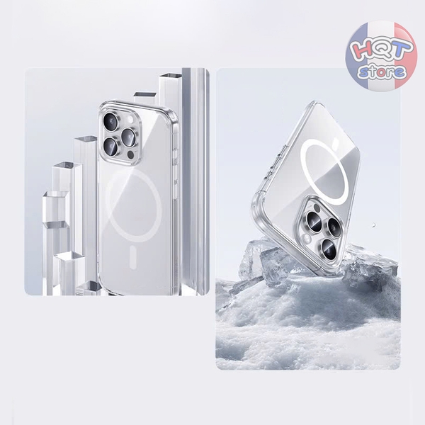 Ốp Magsafe Benks Magclap Crystal iPhone 16 Pro Max 16Pro 16 Plus 16