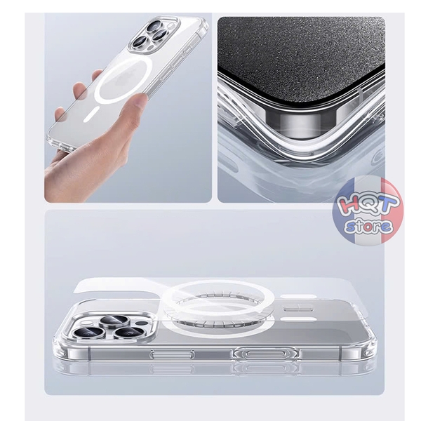 Ốp Magsafe Benks Magclap Crystal iPhone 16 Pro Max 16Pro 16 Plus 16