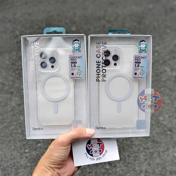 Ốp Magsafe Benks Magclap Crystal iPhone 16 Pro Max 16Pro 16 Plus 16