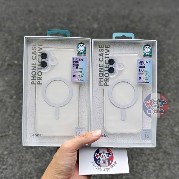 Ốp Magsafe Benks Magclap Crystal iPhone 16 Pro Max 16Pro 16 Plus 16