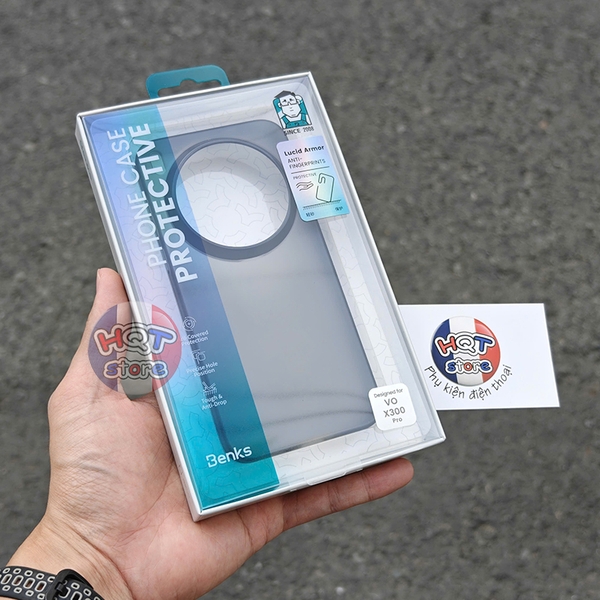 Ốp nhám mờ Benks Lucid Armor cho Vivo X300 Pro / X300 chống vân tay