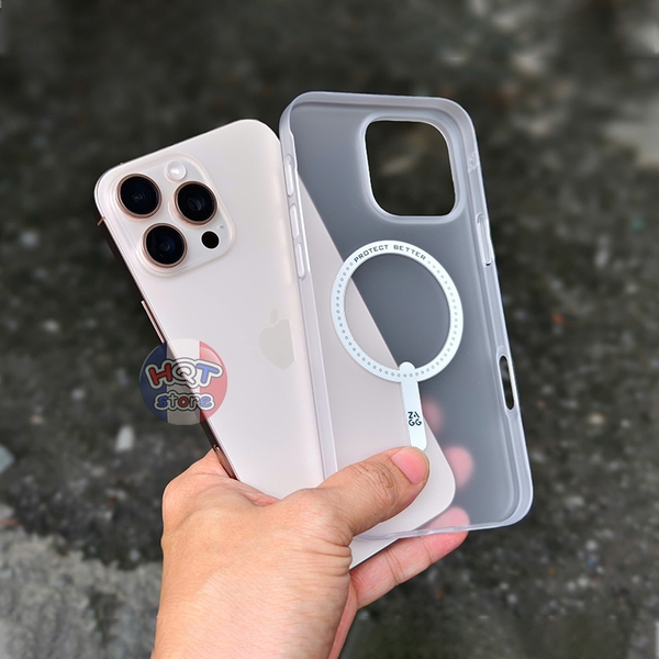 Ốp nhựa cứng nhám ZAGG Hampton Snap Lite Case iPhone 16 Pro Max 16Pro