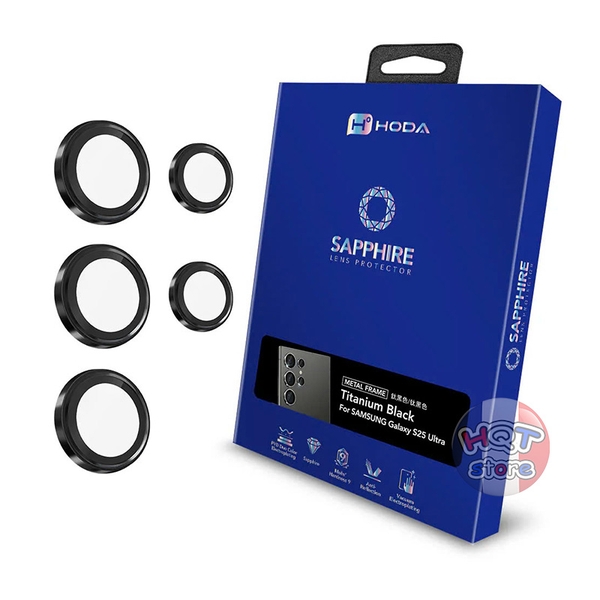 Ốp viền kính bảo vệ 5 Camera Hoda Sapphire cho S25 Ultra