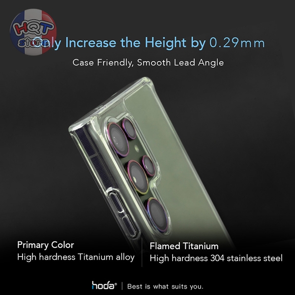 Ốp viền kính bảo vệ 5 Camera Hoda Sapphire cho Samsung S23 Ultra