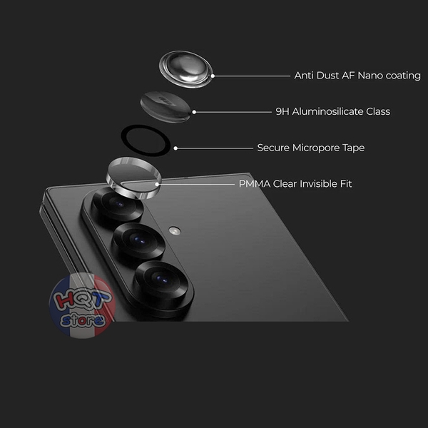 Ốp viền kính bảo vệ camera Benks GlassWarrior Lens Protector Z Fold 7