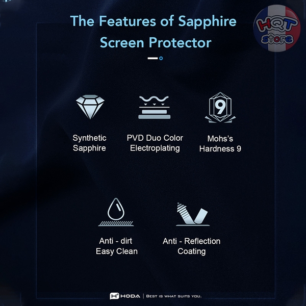 Ốp viền kính bảo vệ Camera Hoda Sapphire cho iPhone 17 / Air