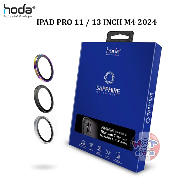 Ốp viền kính bảo vệ Camera Hoda Sapphire iPad Pro 11 / 13 inch M4 2024