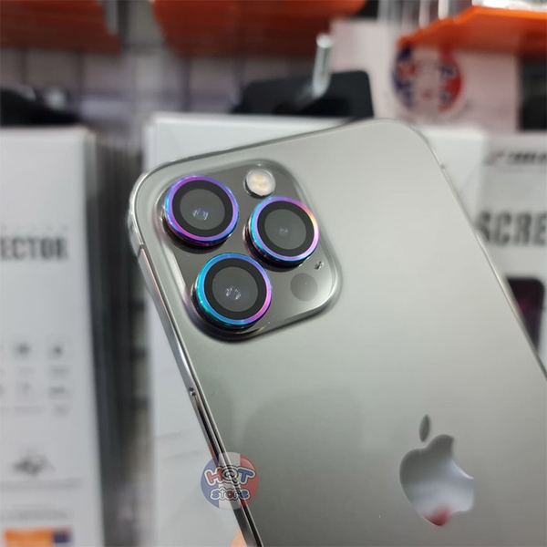 Ốp viền kính bảo vệ Camera Hoda Sapphire IPhone 12 Pro Max / 12 Pro