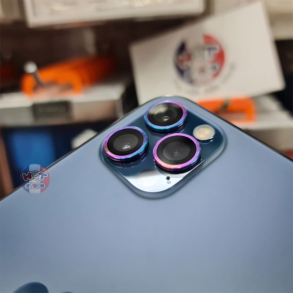 Ốp viền kính bảo vệ Camera Hoda Sapphire IPhone 12 Pro Max / 12 Pro