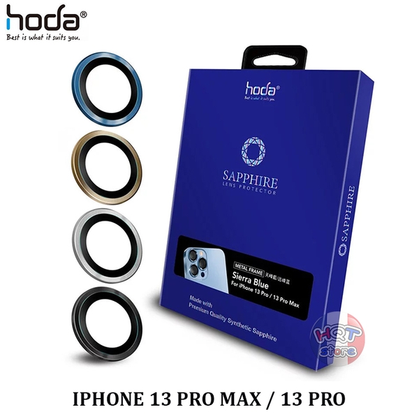 Ốp viền kính bảo vệ Camera Hoda Sapphire IPhone 13 Pro Max / 13 Pro