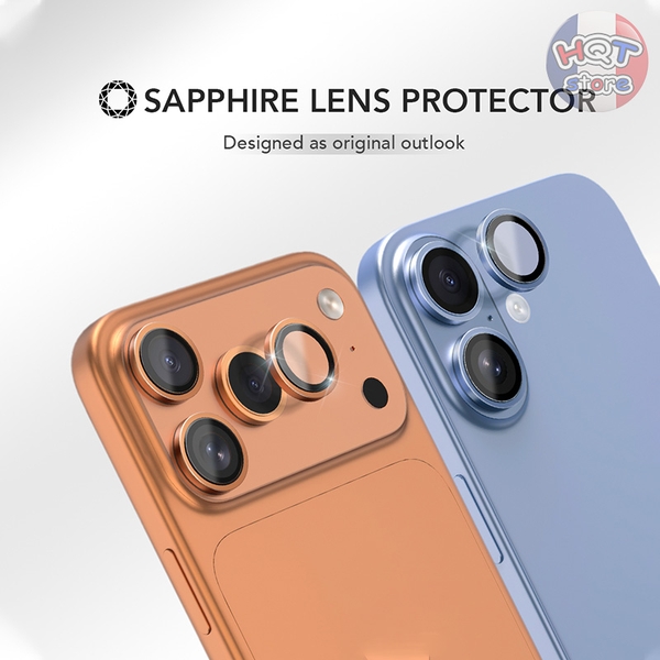 Ốp viền kính bảo vệ Camera Hoda Sapphire iPhone 17 Pro Max / 17 Pro
