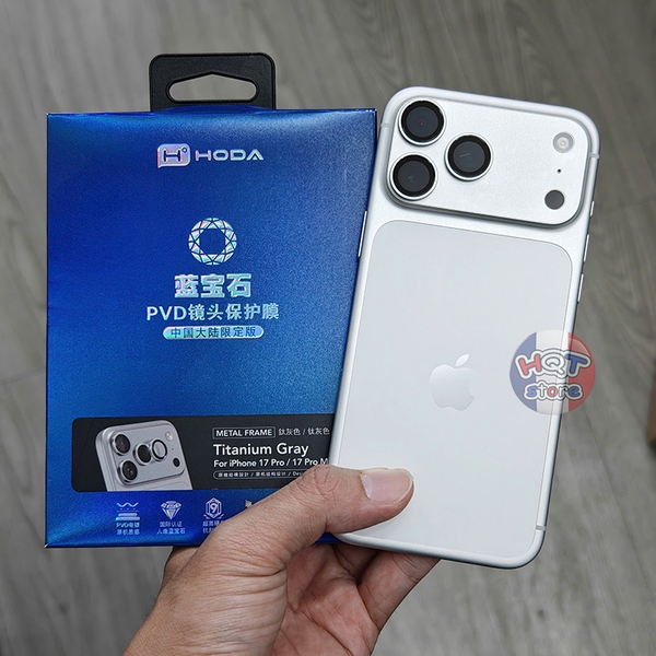 Ốp viền kính bảo vệ Camera Hoda Sapphire iPhone 17 Pro Max / 17 Pro