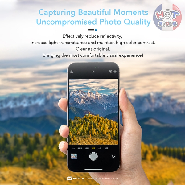 Ốp viền kính bảo vệ Camera Hoda Sapphire iPhone 17 Pro Max / 17 Pro