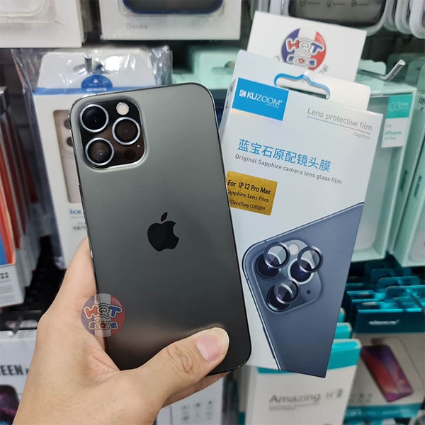 Ốp viền kính bảo vệ Camera Kuzoom Lens Ring IPhone 12 Pro Max  12 Pro