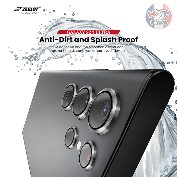 Ốp viền kính bảo vệ Camera ZEELOT Lens Protector cho Galaxy S24 Ultra