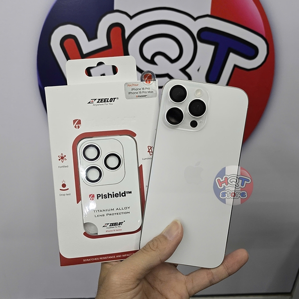 Ốp viền kính bảo vệ Camera ZEELOT Plshield IPhone 16 Pro Max / 16 Pro