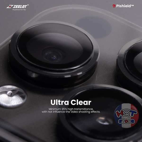 Ốp viền kính bảo vệ Camera ZEELOT Plshield IPhone 16 Pro Max / 16 Pro