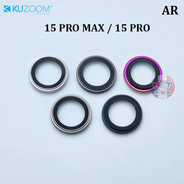 Ốp viền kính Camera Kuzoom AR iPhone 15 Pro Max / 15 Pro / 15 Plus / 15