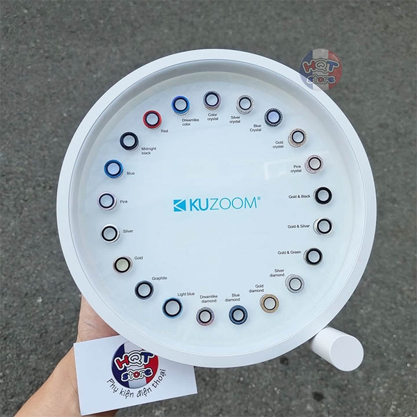 Ốp viền kính Camera Kuzoom Crystal IPhone 13 Pro Max / 13 Pro / 13 / 13 Mini