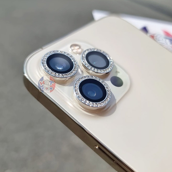 Ốp viền kính Camera đính đá Kuzoom Crystal IPhone 12 Pro Max / 12 Pro