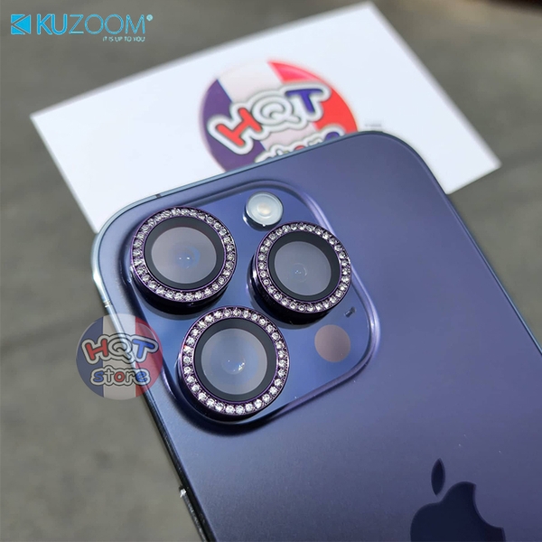 Ốp viền kính Camera Kuzoom Crystal IPhone 14 Pro Max 14 Pro 14 Plus 14