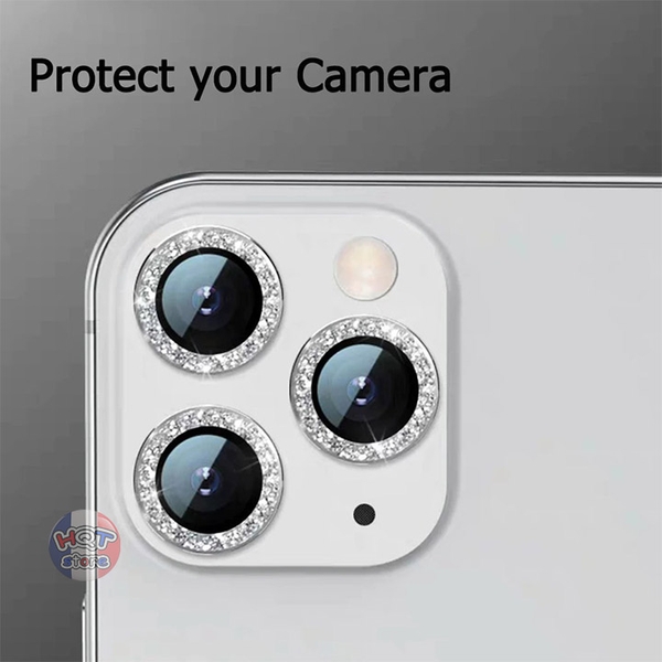 Ốp viền kính Camera Kuzoom Diamond Lens IPhone 12 Pro Max / 12 Pro