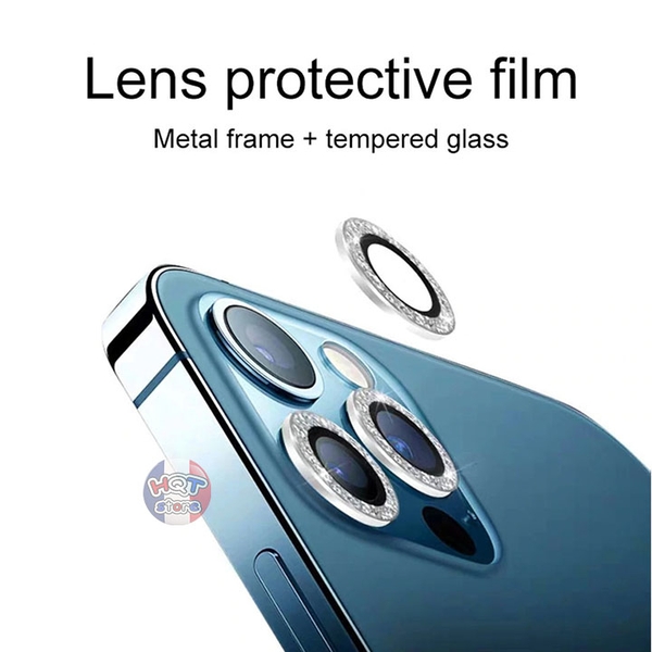 Ốp viền kính Camera Kuzoom Diamond Lens IPhone 12 Pro Max / 12 Pro