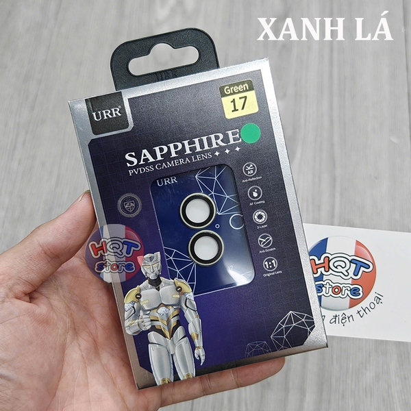 Ốp viền kính Camera URR Sapphire GIA iPhone 17 Pro Max / 17 Pro / 17