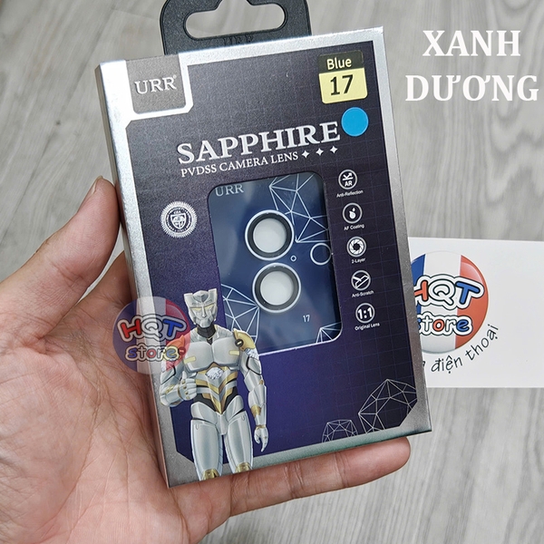 Ốp viền kính Camera URR Sapphire GIA iPhone 17 Pro Max / 17 Pro / 17