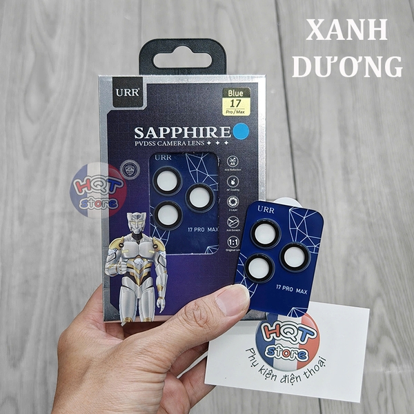 Ốp viền kính Camera URR Sapphire GIA iPhone 17 Pro Max / 17 Pro / 17