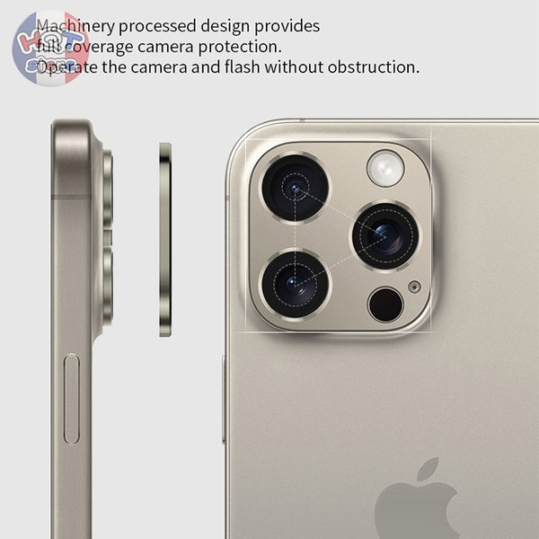 Ốp viền nhôm bảo vệ Camera IPhone 15 Pro Max / 15 Pro / 15 Plus / 15