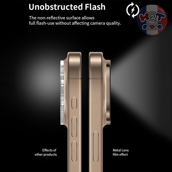 Ốp viền nhôm bảo vệ Camera iPhone 16 Pro Max / 16 Pro / 16 Plus / 16