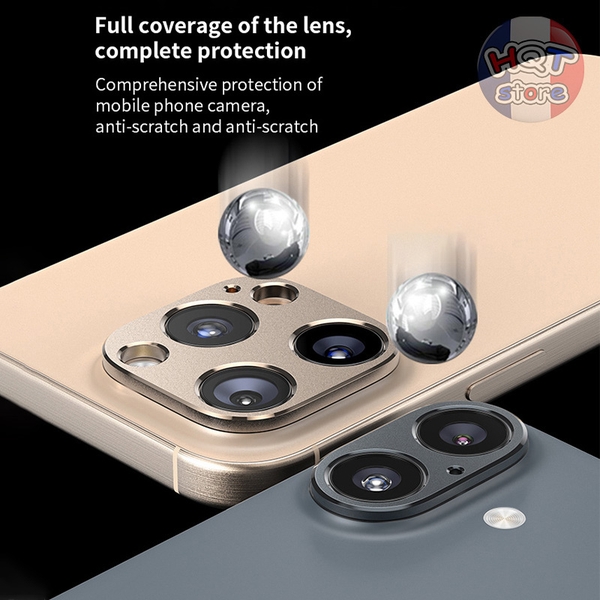 Ốp viền nhôm bảo vệ Camera iPhone 16 Pro Max / 16 Pro / 16 Plus / 16