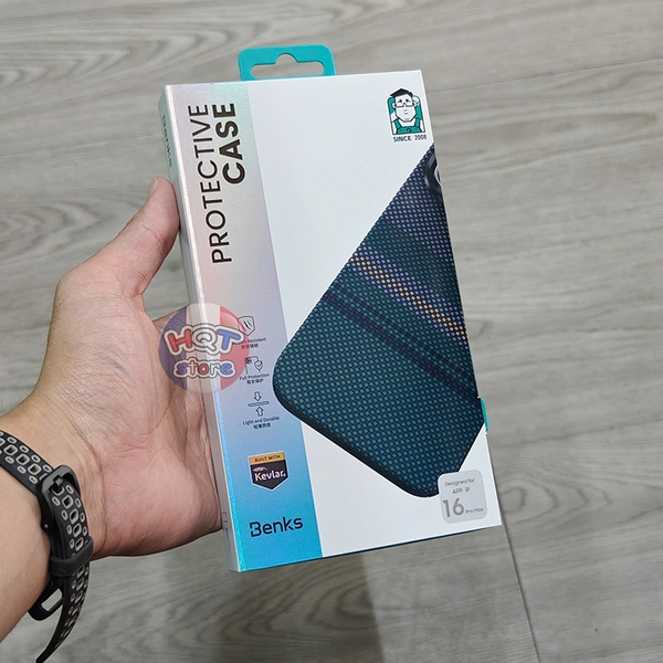 Ốp carbon Benks Aurora ArmorPro IPhone 16 Pro Max 16 Pro 15 Pro Max