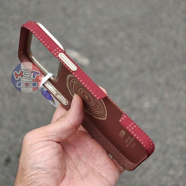Ốp lưng sợi aramid Defense Wanjiang Red Zero Case iPhone 17 Pro Max