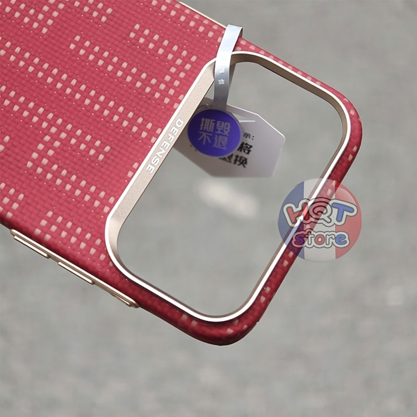 Ốp lưng sợi aramid Defense Wanjiang Red Zero Case iPhone 17 Pro Max