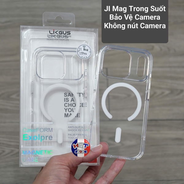 Ốp lưng trong suốt Likgus Lin Mag iPhone 17 Pro Max / 17Pro / Air / 17