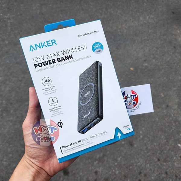 Pin dự phòng Anker PowerCore III Sense 10k Wireless 10000 mah PD A1617