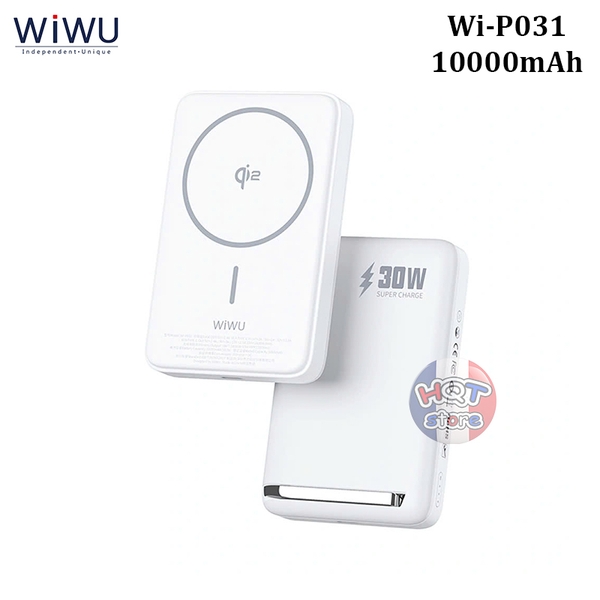 Pin sạc dự phòng không dây WiWU Qi2 Wi-P031 10000 mah