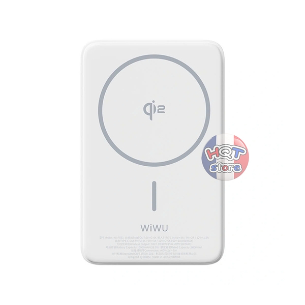 Pin sạc dự phòng không dây WiWU Qi2 Wi-P031 10000 mah