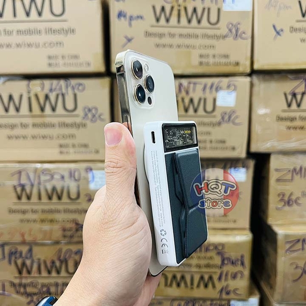 Pin sạc dự phòng Magsafe WiWU JC-20 Magnetic Wireless 10000 mah